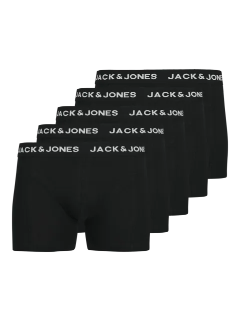 Jack & Jones Boxershorts JACANTHNONY Trunks 5-pack Black-L