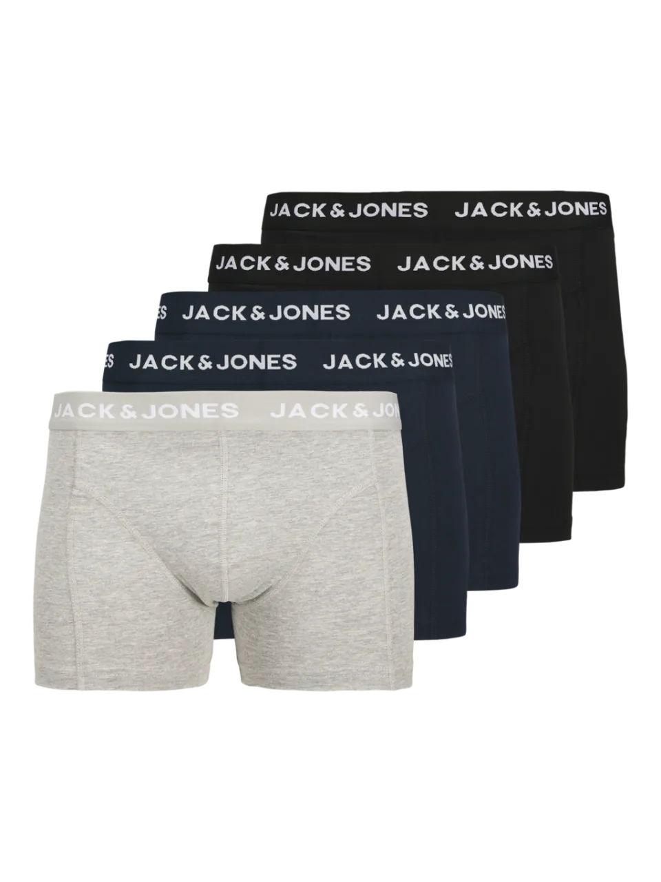 Jack & Jones Boxershorts JACANTHNONY Trunks 5-pack Navy / Black-S