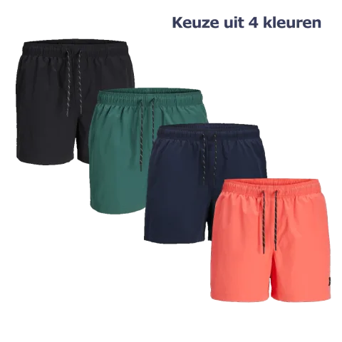 Jack & Jones Zwembroek JPSTMAUI Solid AKM Zwart-XL