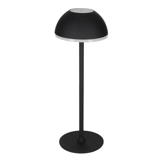 JENS Living 3-in-1 Dimbare LED Touch - Tafellamp - 10 x 10 x 30 cm - Zwart