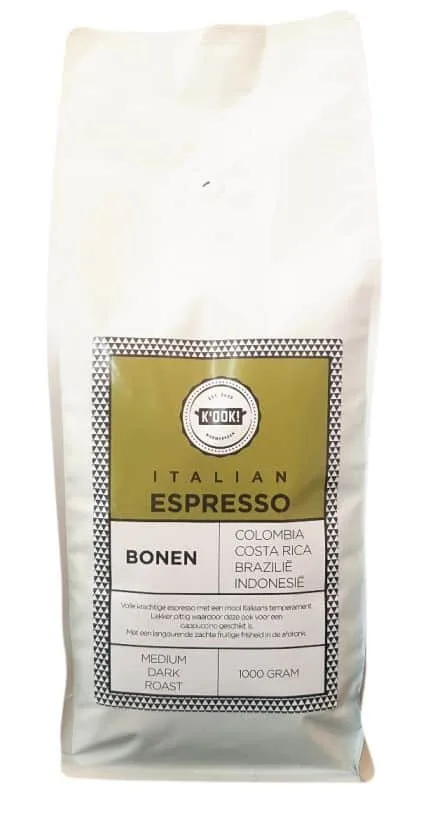 K'OOK! - koffiebonen espresso - Italian - 1 kilo .