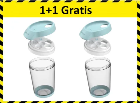 keeeper bruni voorraadbus - Rond 2,5 liter - Blauw - Transparant 1+1 Gratis