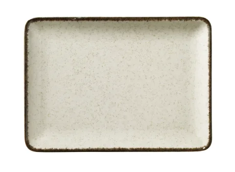 Kitchen Trend - Ocean rechthoekige schaal crème - 23 x 17 cm .