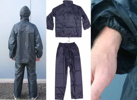 Lastpak Basic Regenpak met Capuchon - Blauw - Maat M tot 3XL