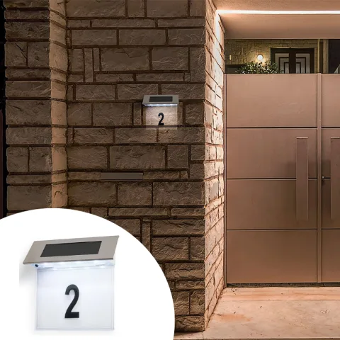 LED Lovers Verlicht Huisnummer op Zonne-Energie
