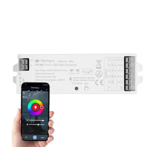 Ledstrip controller met ingebouwde wifi module - Geschikt voor alle type ledstrips
