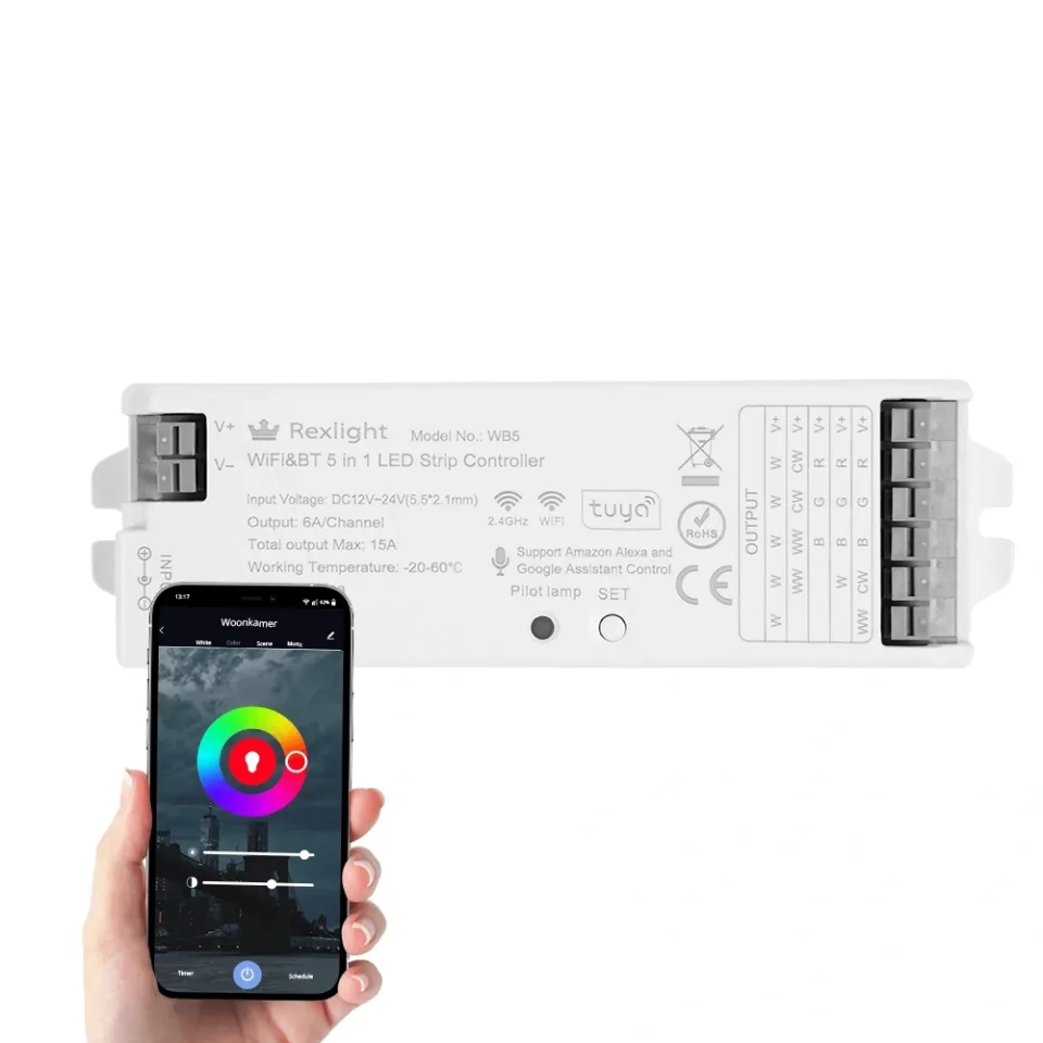 Ledstrip controller met ingebouwde wifi module - Geschikt voor alle type ledstrips