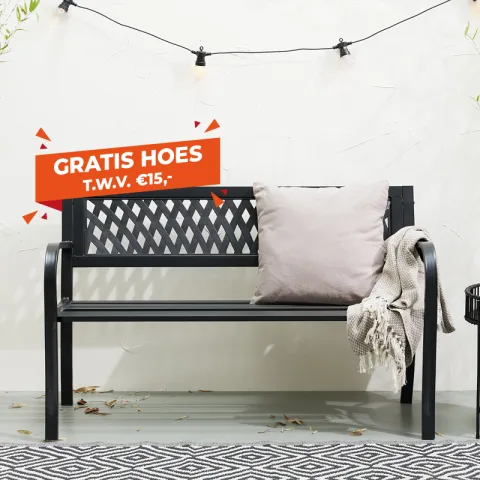 Lifa Garden Stalen Tuinbank met Hoes