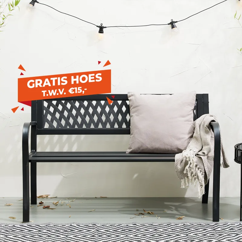 Lifa Garden Stalen Tuinbank met Hoes
