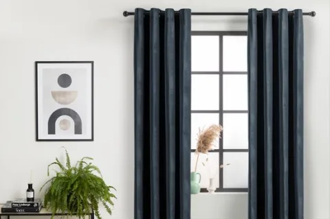 Lifa Living - Fluwelen Gordijnen - 150 x 250 cm - Donker Grijs - Verduisterend