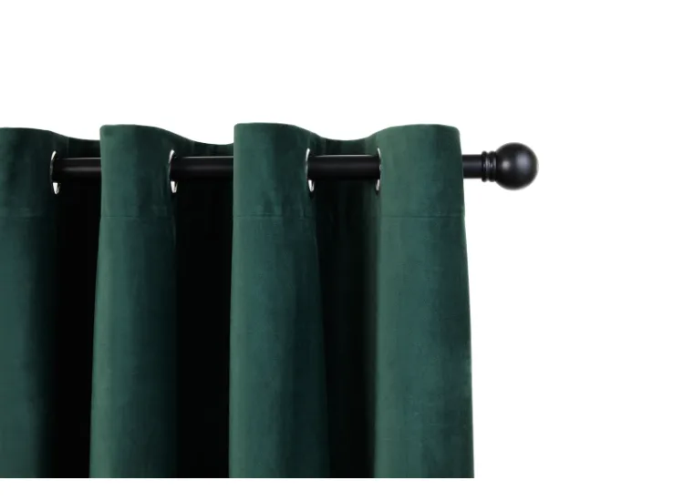 Lifa Living Gordijn Verduisterend Velvet met Ringen - Donkergroen