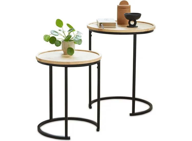 Lifa Living Moderne Bijzettafels - Set van 2
