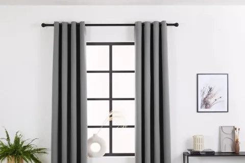 Lifa Living Verduisterend Gordijn - Zilver Grijs - Geluidswerend - Ophangringen - 300 x 250 cm