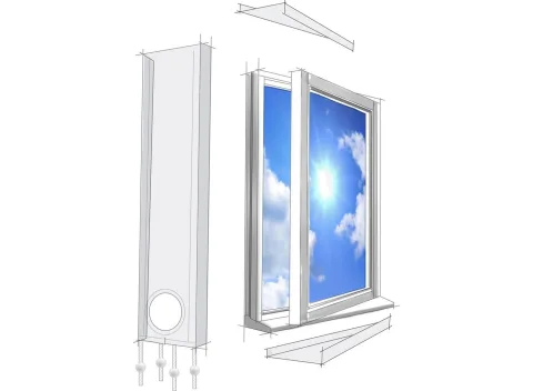 Lifetime Air Raamafdichtingskit Mobiele Airco - Raam en Deur - Universeel - 220 x 30cm