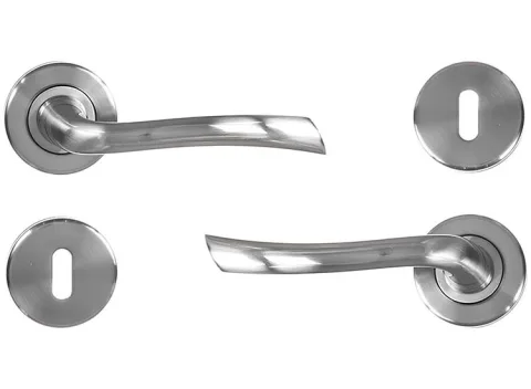 Linea Bertomani Deurklink - Inclusief Rozet - Aluminium Vernikkeld