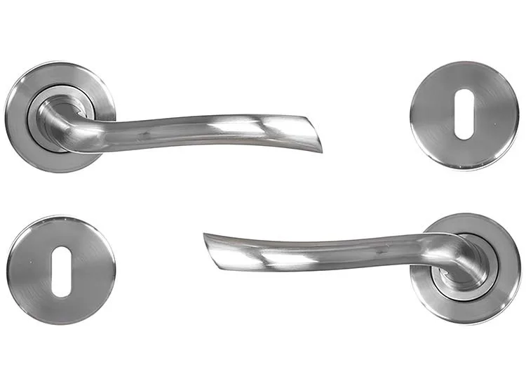 Linea Bertomani Deurklink - Inclusief Rozet - Aluminium Vernikkeld
