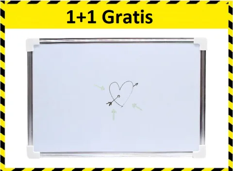 Lowander Magnetisch Whiteboard - 20x30 cm 1+1 Gratis