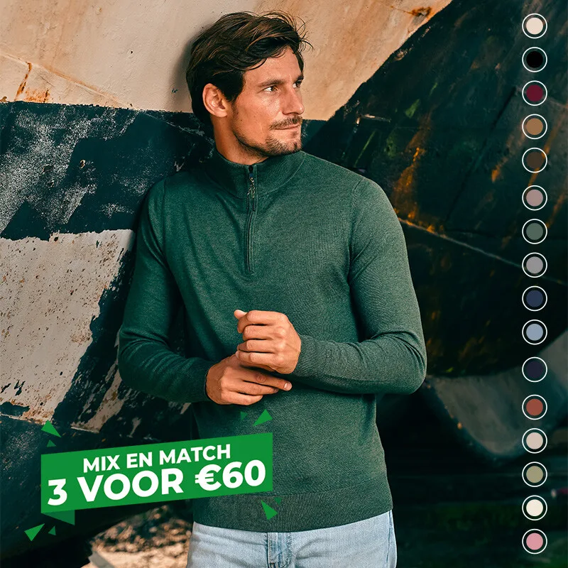 Mario Russo Half Zip Pullover
