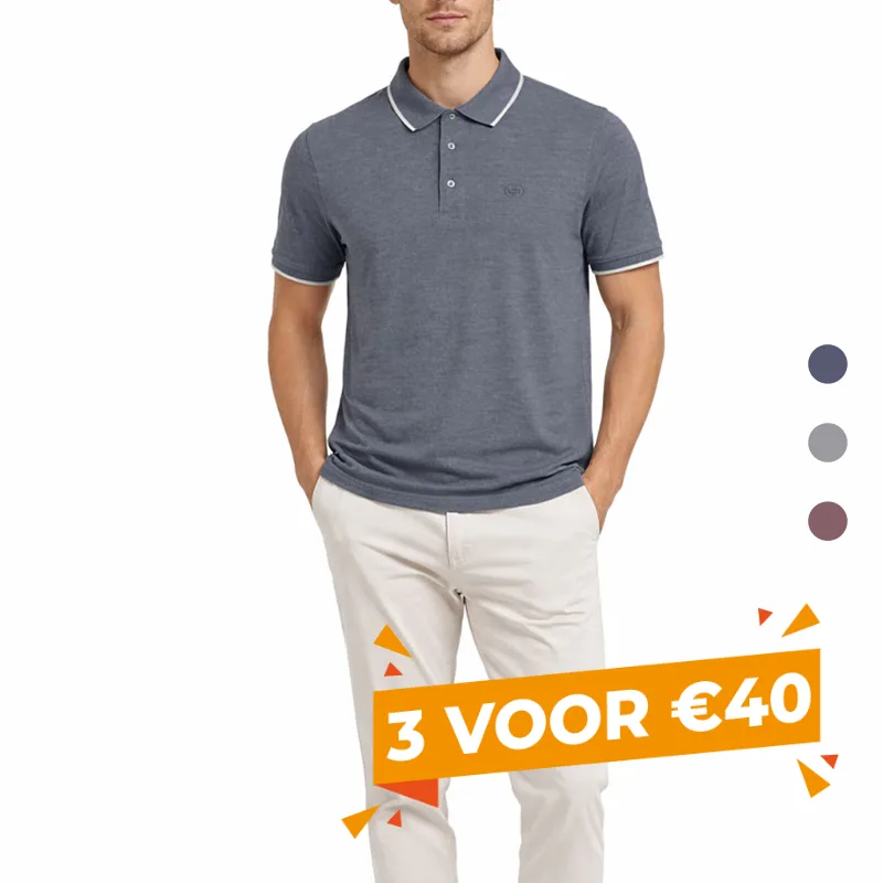 Mario Russo Polo met Knoopjes Alessio