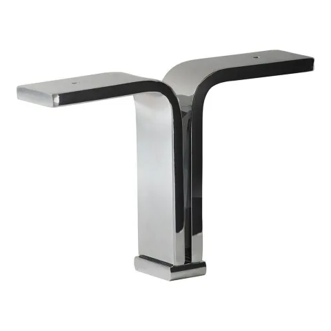 Massief stalen meubelpoot chroom design 18,5 bij 4 cm en hoogte 13 cm (1 x 4 cm)