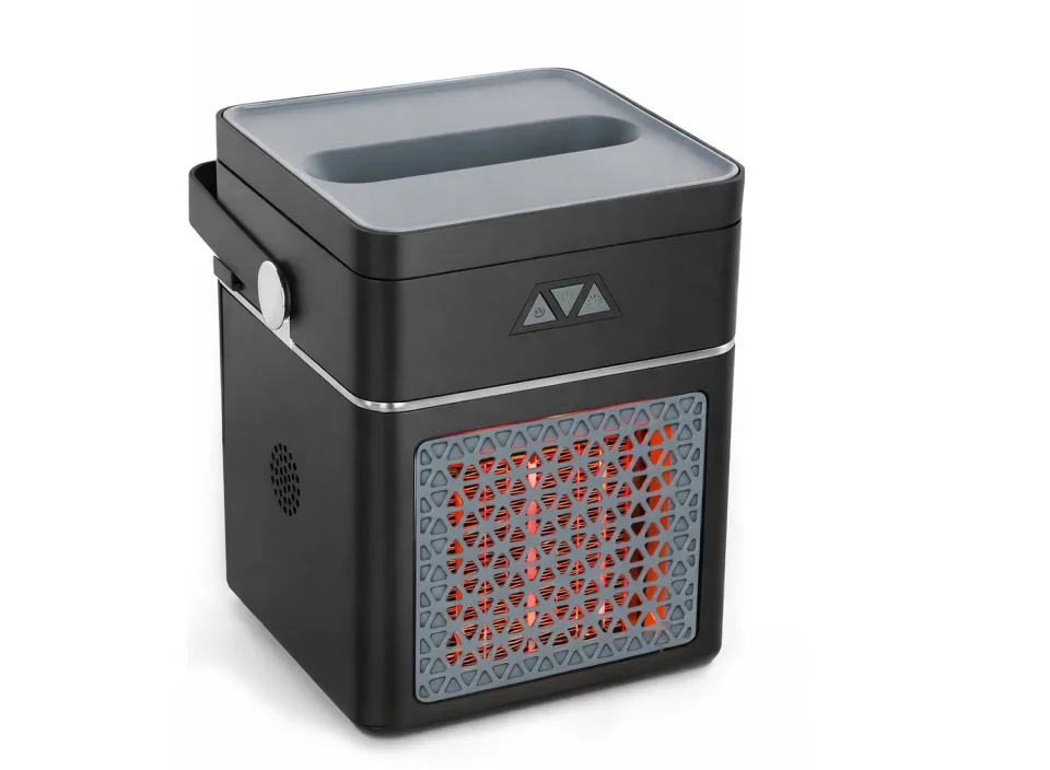 Mesa Living - 3-in-1 Elektrische kachel - Elektrische verwarming voor binnen - 400W/800W/1200W - Heater - Ventilatorkachel