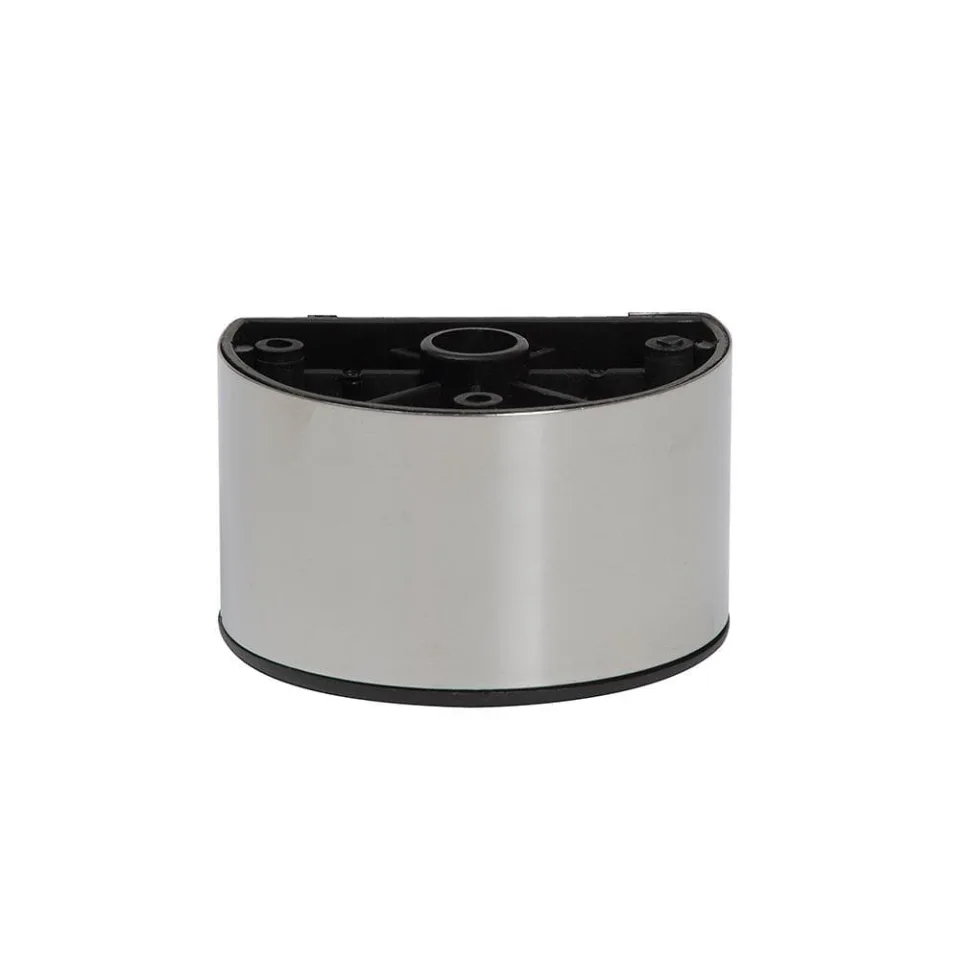 Meubelpoot chroom rond 8 bij 5,5 cm en hoogte 5 cm van kunststof