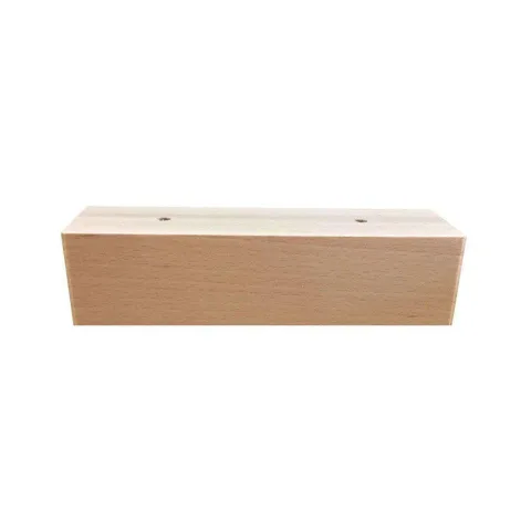 Meubelpoot rechthoek 20 bij 5 cm en hoogte 6 cm van massief hout