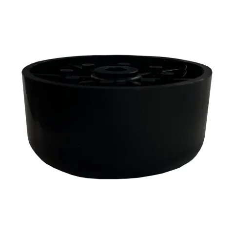 Meubelpoot zwart rond Ø 5 cm en hoogte 2,5 cm van kunststof