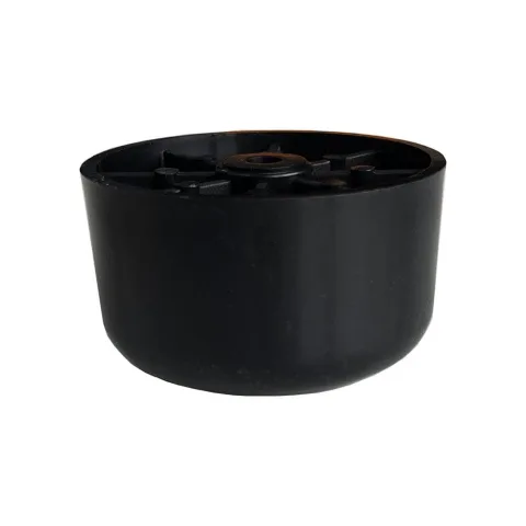 Meubelpoot zwart rond Ø 5 cm en hoogte 2,8 cm van kunststof