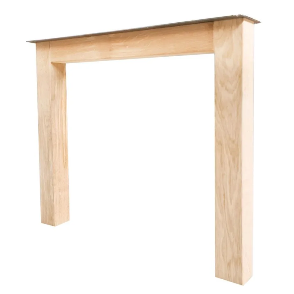 N-poot massief eikenhout 80 bij 8 cm en hoogte 73 cm (8 x 8 cm)