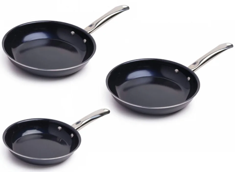 Nexxt Koekenpan - Ø20, Ø24 of Ø28 cm - Keramisch met Diamantcoating - RVS Greep - Vaatwasserbestendig