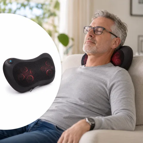 Nexxt Massagekussen Shiatsu met Warmte - Zwart