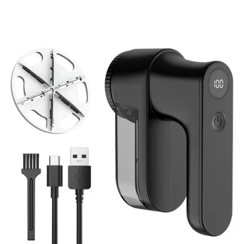 Nexxt Pluizenverwijderaar - USB Oplaadbaar - Zwart
