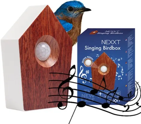 Nexxt Vogelgeluiden Huisje - Met Sensor - Hout