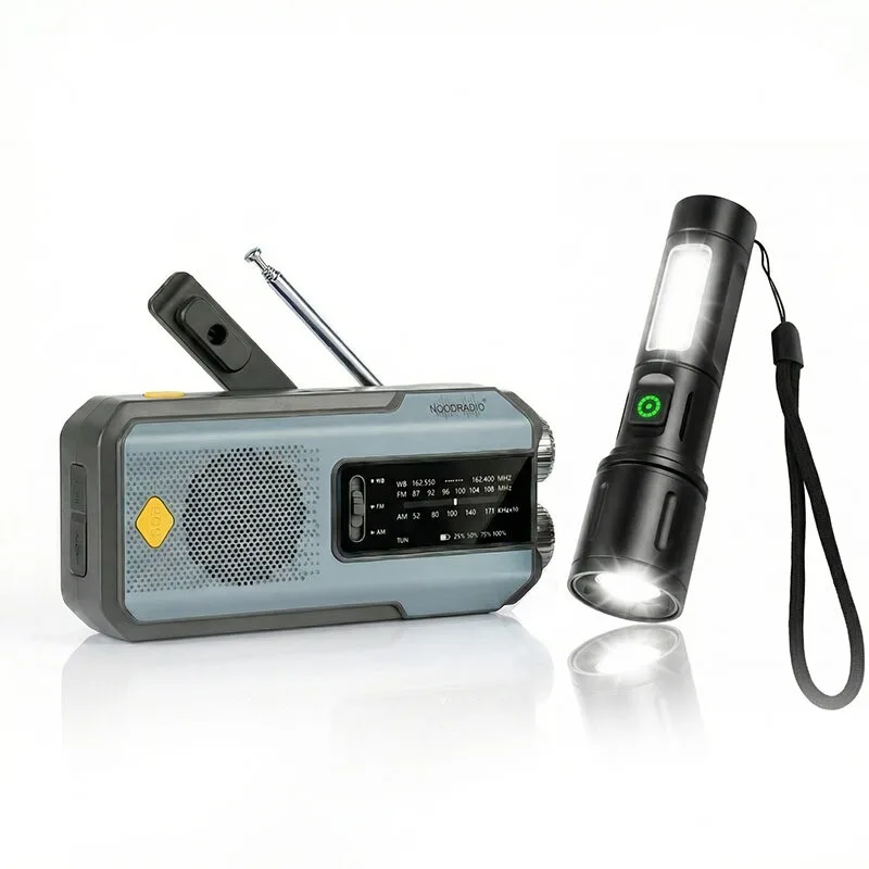 Noodradio® FM Radio met GRATIS Zaklamp