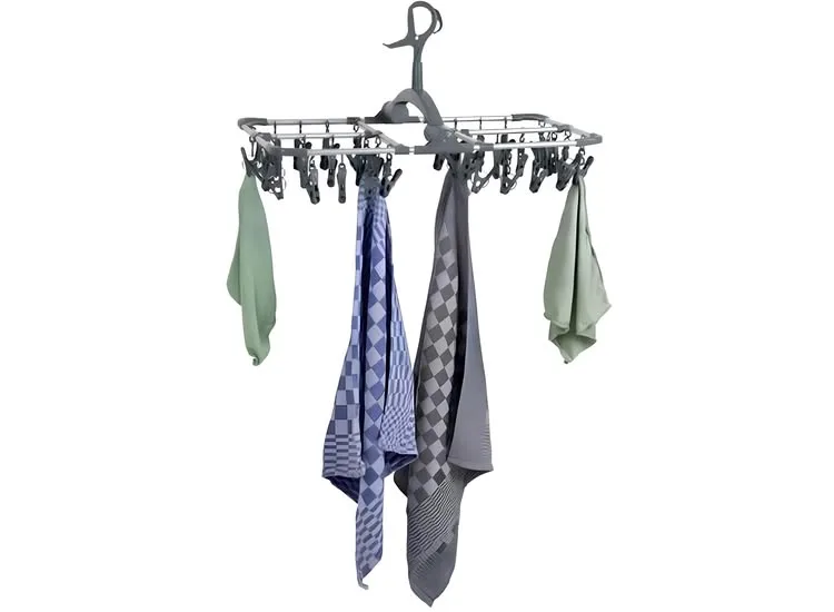 NordFalk Hangend Droogrek 59x34 cm met 36 knijpers