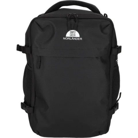 Norlander Dull PU Rolltop Rugtas - Rugzak - Zwart - 20L - 15,4 inch laptopvak