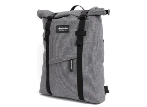 Norländer Rugzak Vintage Ribbel backpack 28L - Grijs - Corduroy