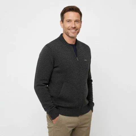 Norlund Heren Cardigan Silvar