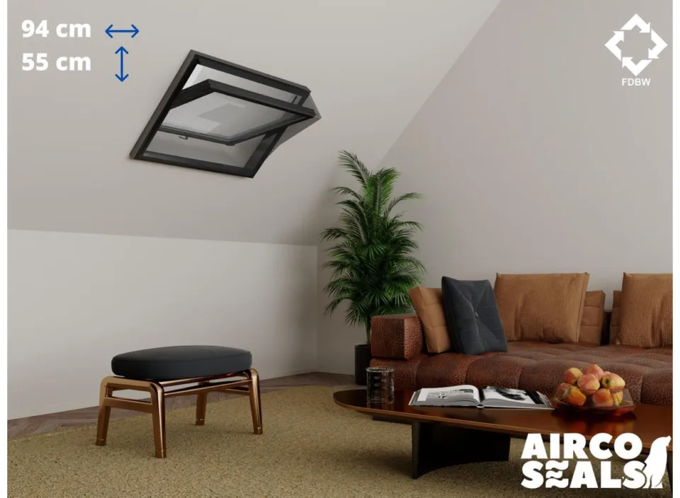 nsecten Hor Dakraam - 94 x 55 cm - Hor Geschikt voor Velux PK25 - Insect Raamhor - Vliegenhor - Velux