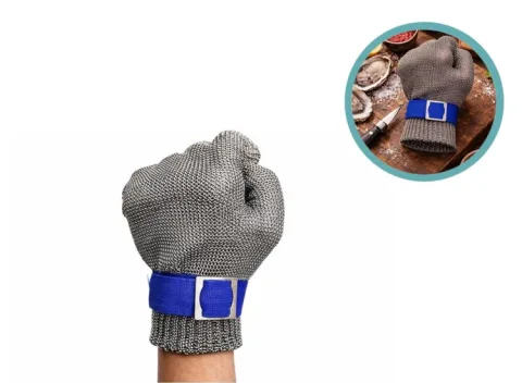 Oesterhandschoen One Size - Blauw / Wit