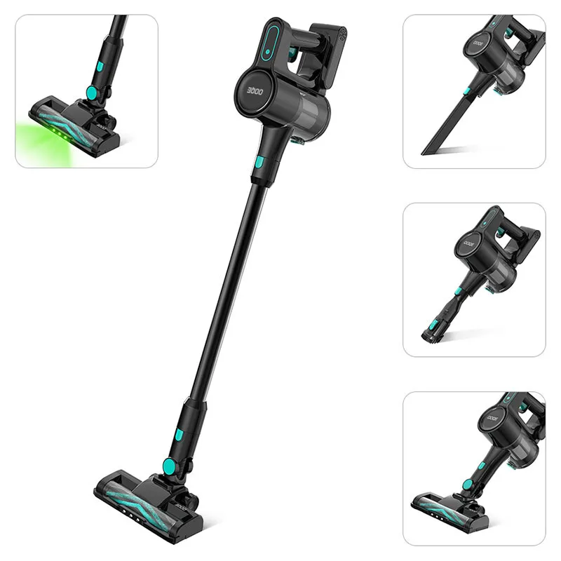 OOQE V-POWER TURBO Draadloze Steelstofzuiger met Laserlicht
