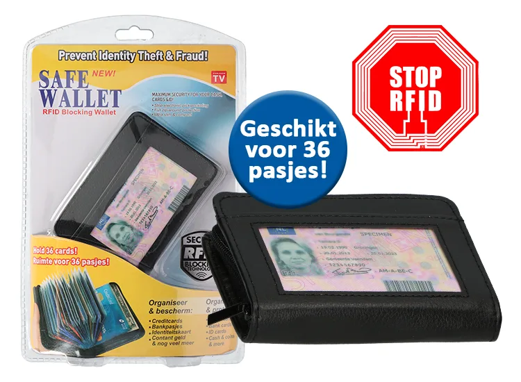 Pasjeshouder - 36 pasjes - RFID Blokking