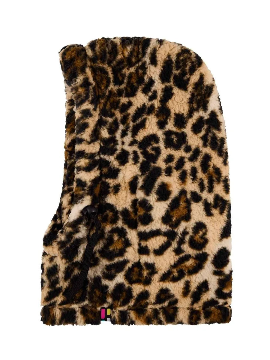 Poederbaas Balaclava Dames Fluffy Panterprint