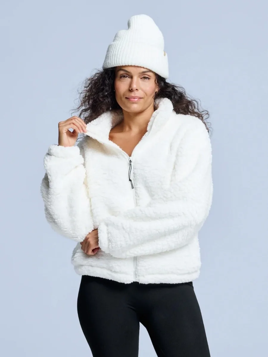 Poederbaas Fluffy Jacket Dames Four Seasons Off White-L