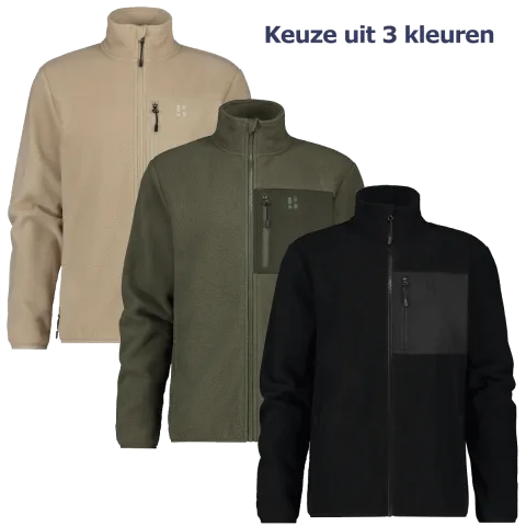 Poederbaas Four Seasons Fleece Vest Heren Zwart-XL