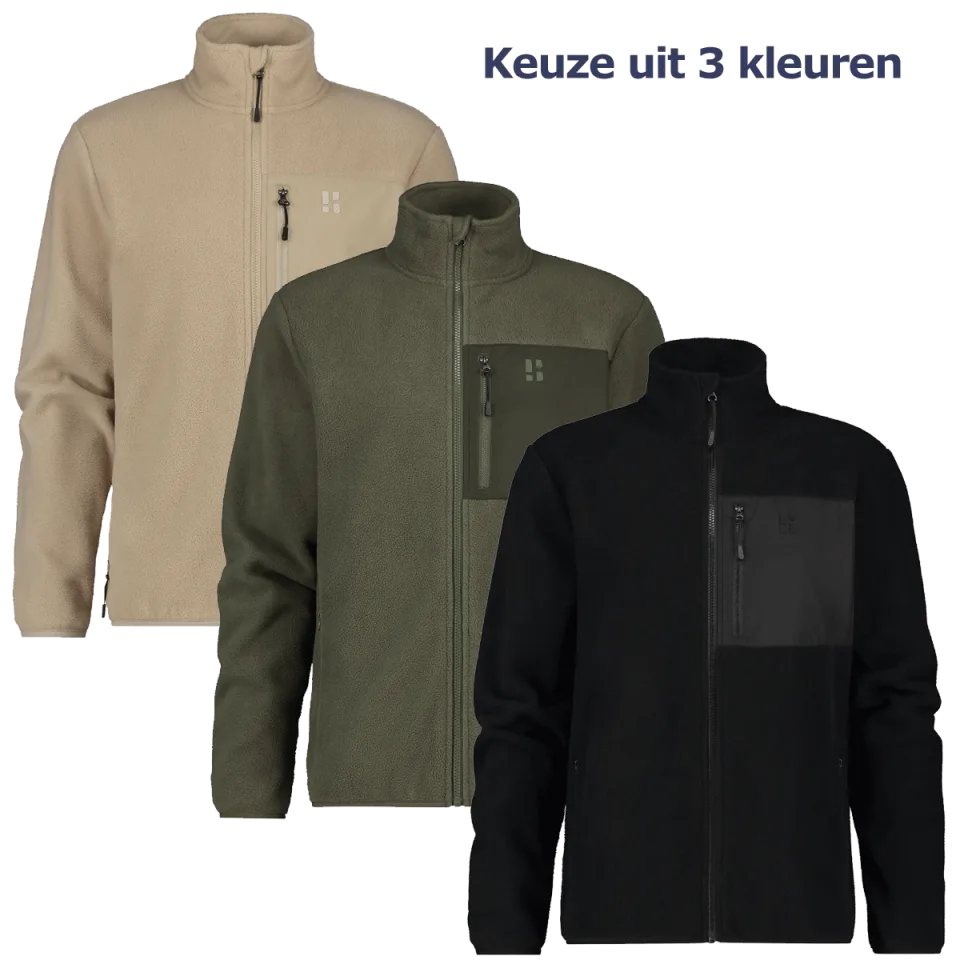 Poederbaas Four Seasons Fleece Vest Heren Zwart-XL