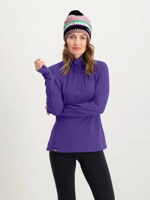 Poederbaas Midlayer Pully Dames Four Seasons Lightweight Paars-M