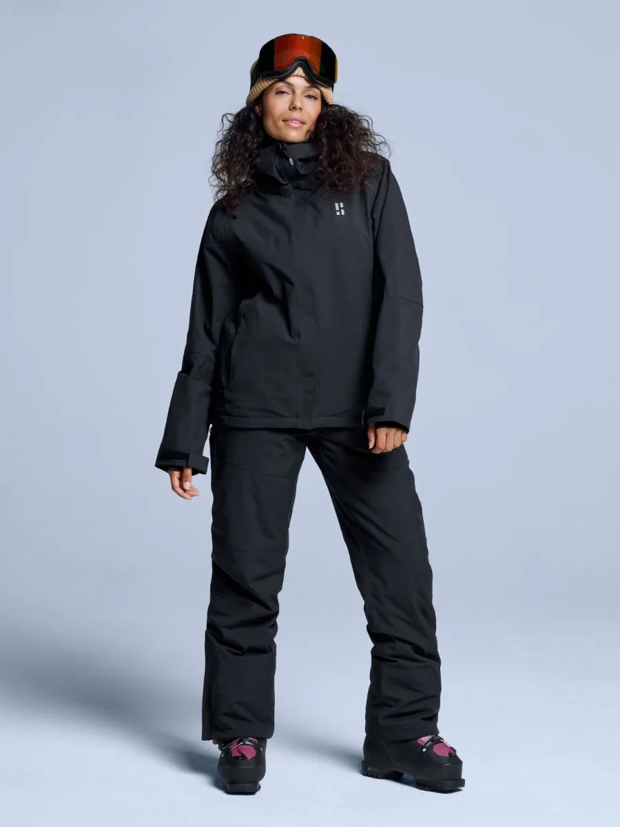 Poederbaas Ski-jas Dames Arctic 2L Insulated Zwart-XS