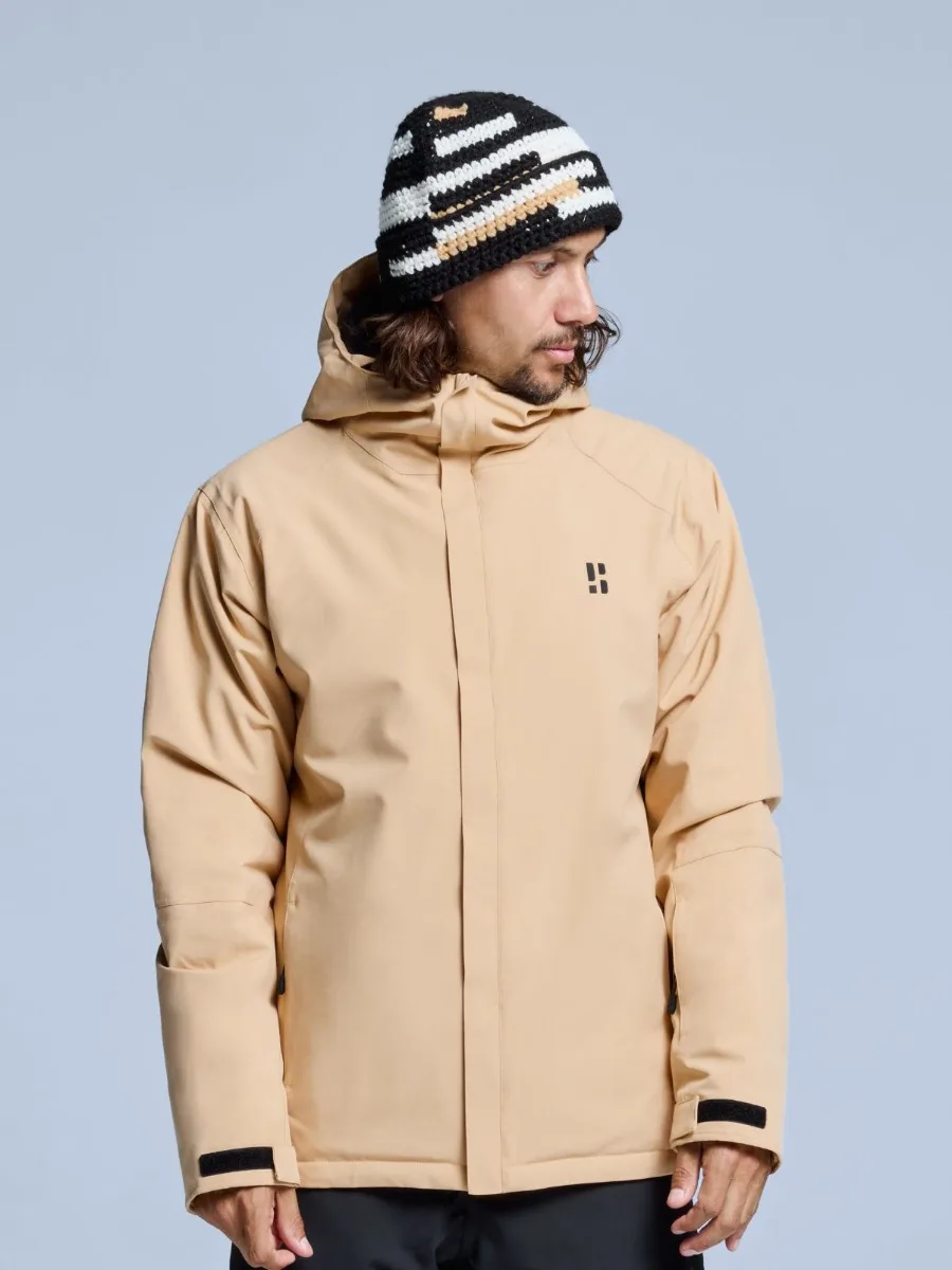 Poederbaas Ski-jas Heren Arctic 2L Insulated Warm Sand-M